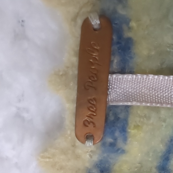 Free People Blue and Cream Plaid Wool Top - Picture 3 of 8